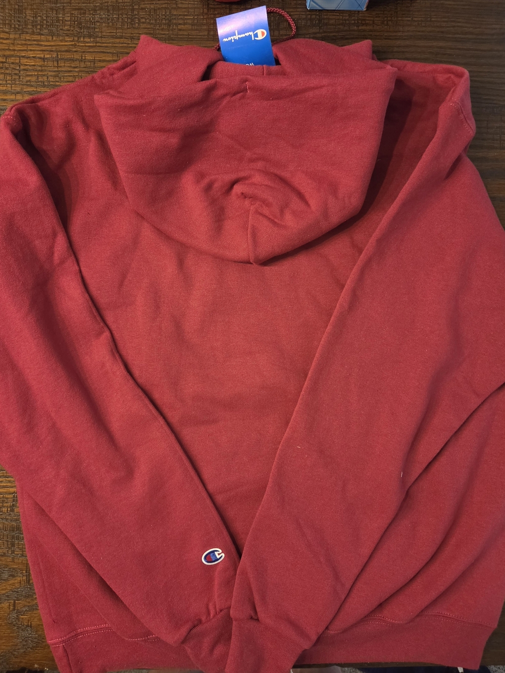 Champion Men’s Red Hoodie Sweatshirt